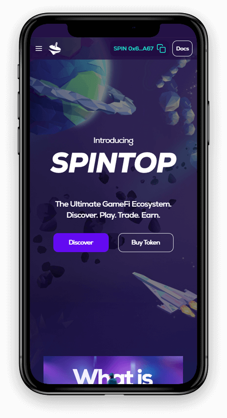 spintop mobile view